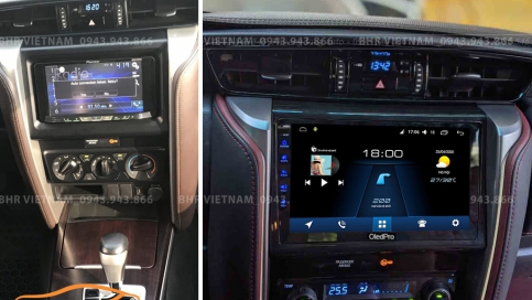 Màn hình DVD Android liền camera 360 xe Toyota Fortuner 2017 - nay | Oled Pro X5S 
